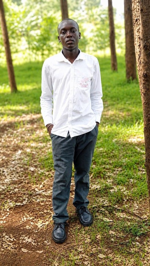 Bravin, age 17, a child waiting for a sponsor at Bogetenga Children's Home in Kisii, Kenya