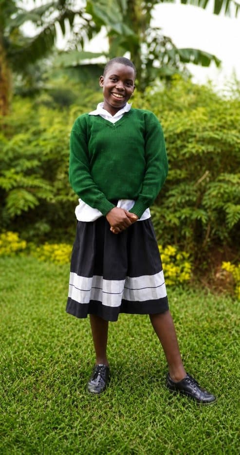 Fenecca, age 15, a child waiting for a sponsor at Bogetenga Children's Home in Kisii, Kenya